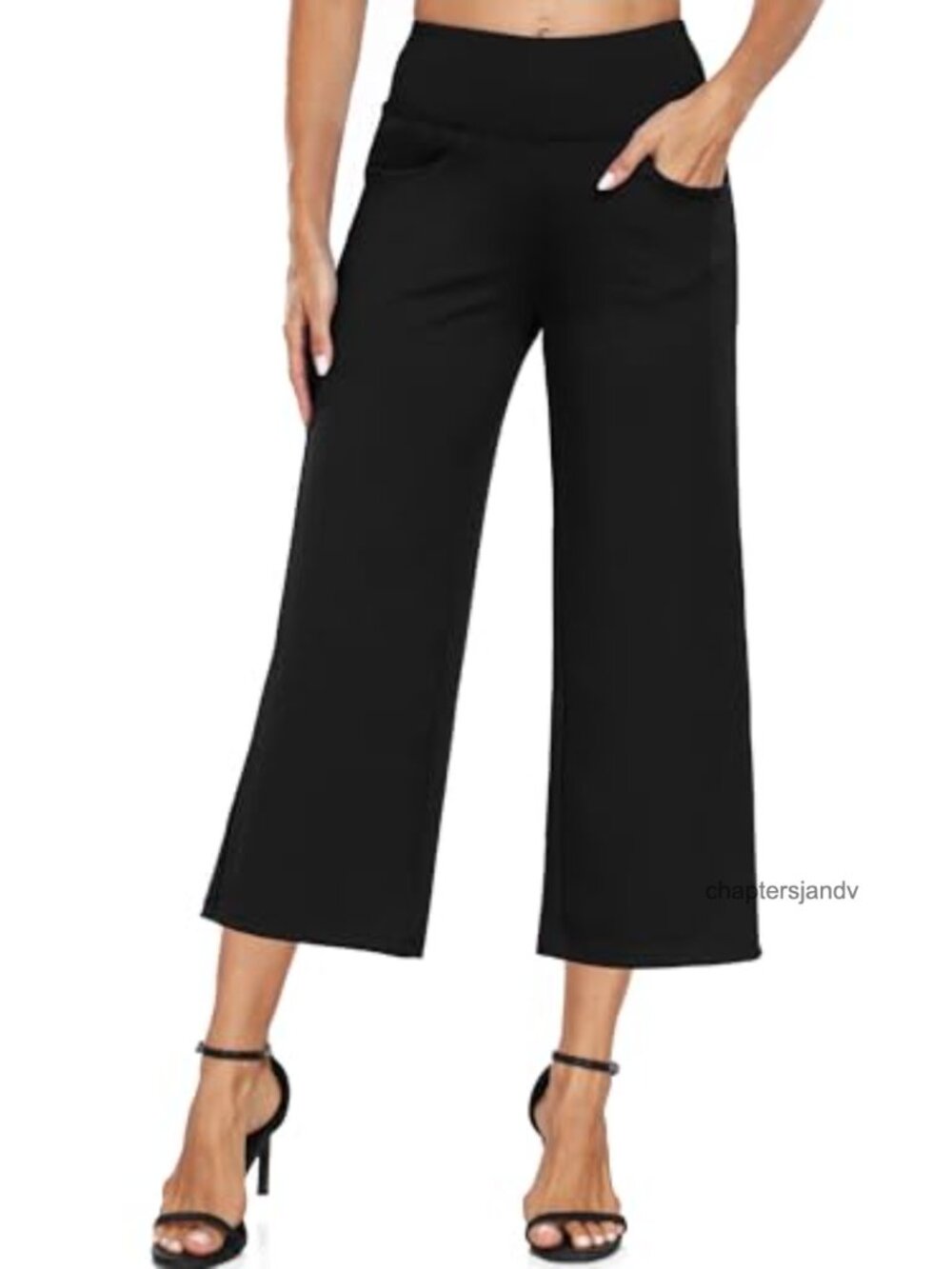 High Waist Wide Leg Yoga Pants with Pockets Stretch Casual Sweatpants